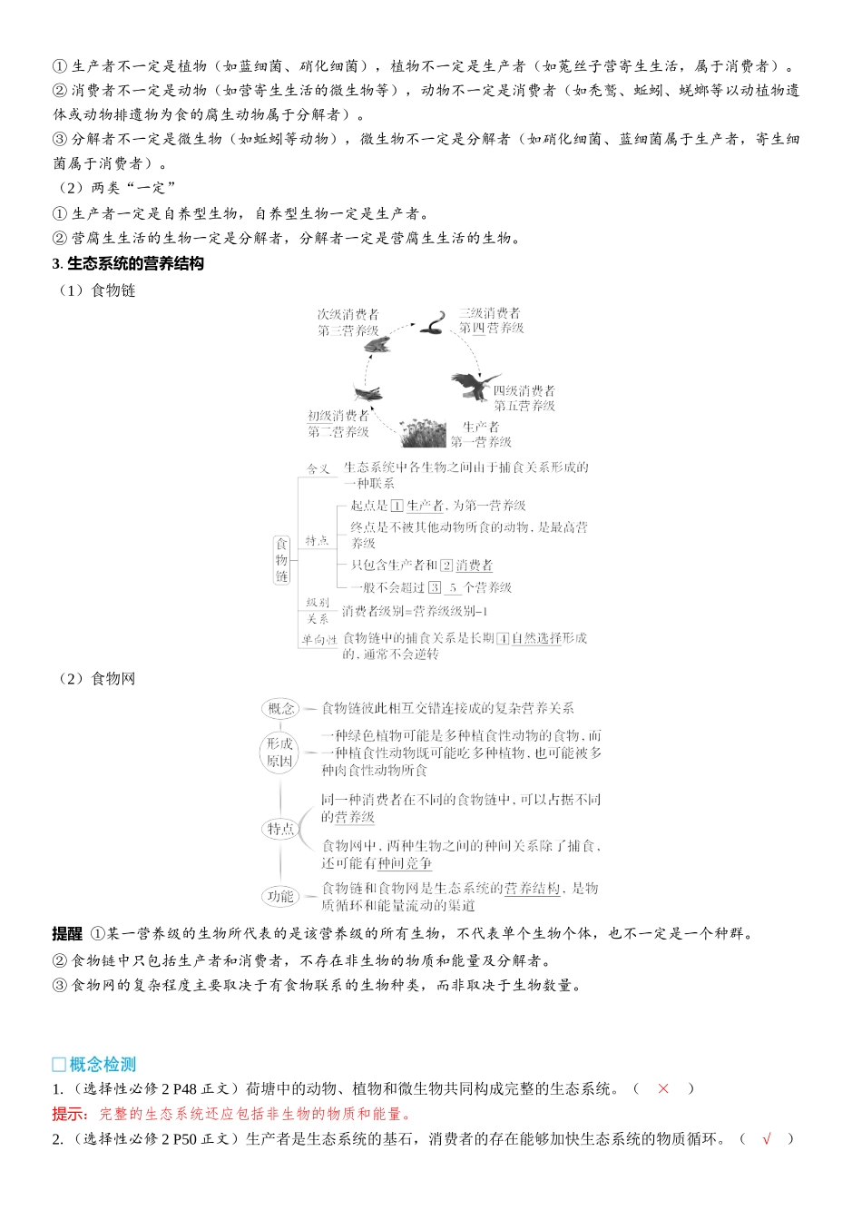 2026年三维设计一轮高中总复习生物教师用-第49讲　生态系统的结构和能量流动.docx_第2页