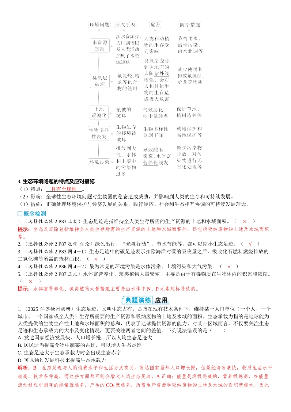 2026年三维设计一轮高中总复习生物教师用-第51讲　人与环境.docx_第2页