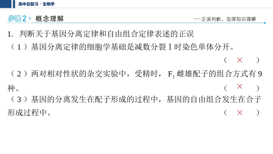 2026年三维设计一轮高中总复习生物教师用-聚焦生物大概念3⇒遗传信息控制生物性状，并代代相传.pptx_第3页