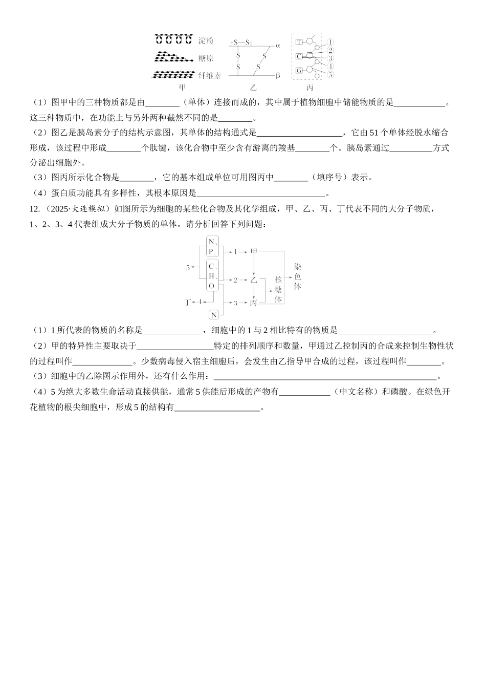 2026年三维设计一轮高中总复习生物课时跟踪检测-第4讲　核酸是遗传信息的携带者.docx_第3页