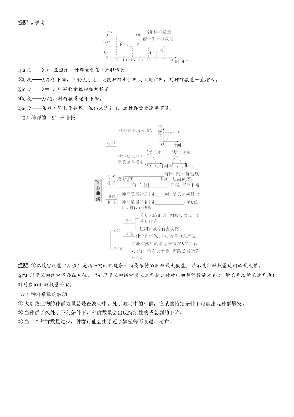 2026年三维设计一轮高中总复习生物学生用-第46讲　种群的数量变化及其影响因素.docx_第2页