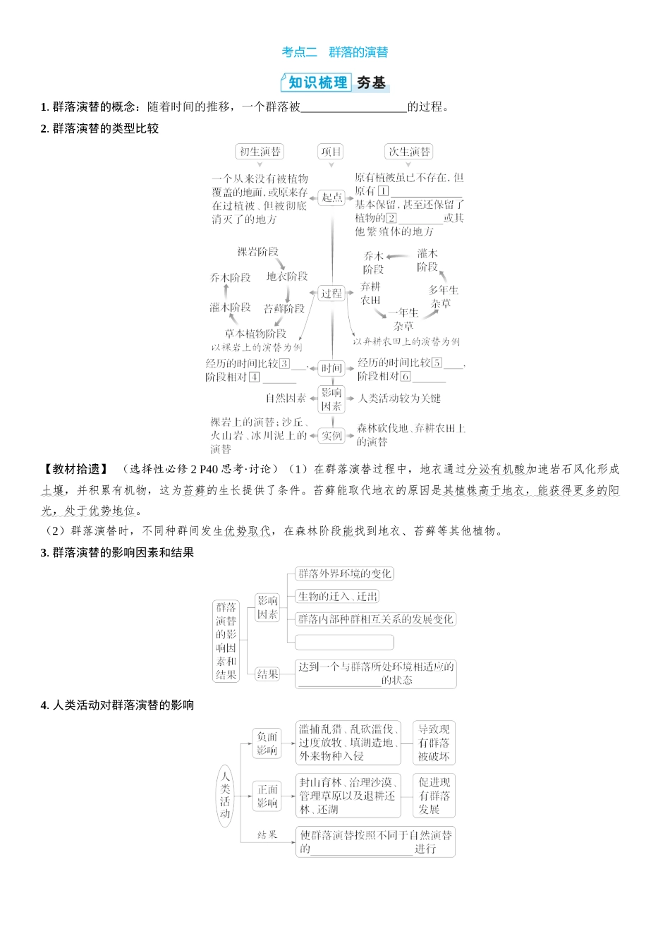 2026年三维设计一轮高中总复习生物学生用-第48讲　群落的主要类型和演替.docx_第3页