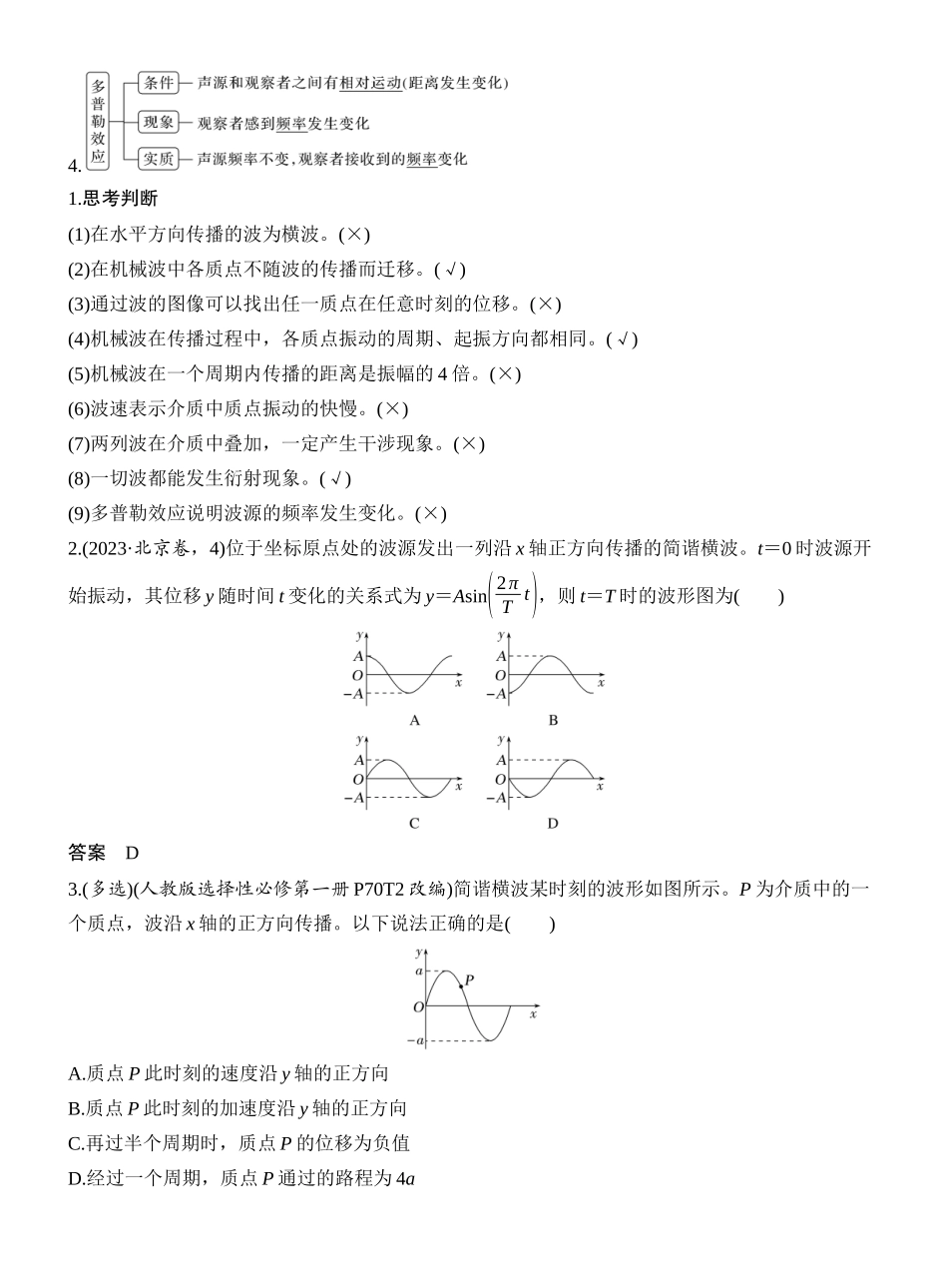 2026版创新设计高考一轮复习物理第2讲　机械波.docx_第2页