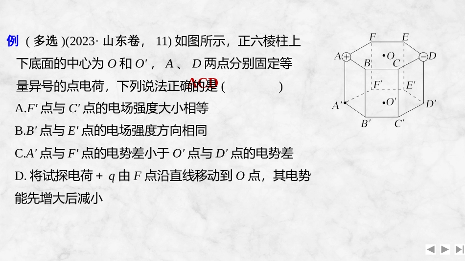 2026版创新设计高考一轮复习物理增分微点9   立体空间的电场分布.pptx_第3页