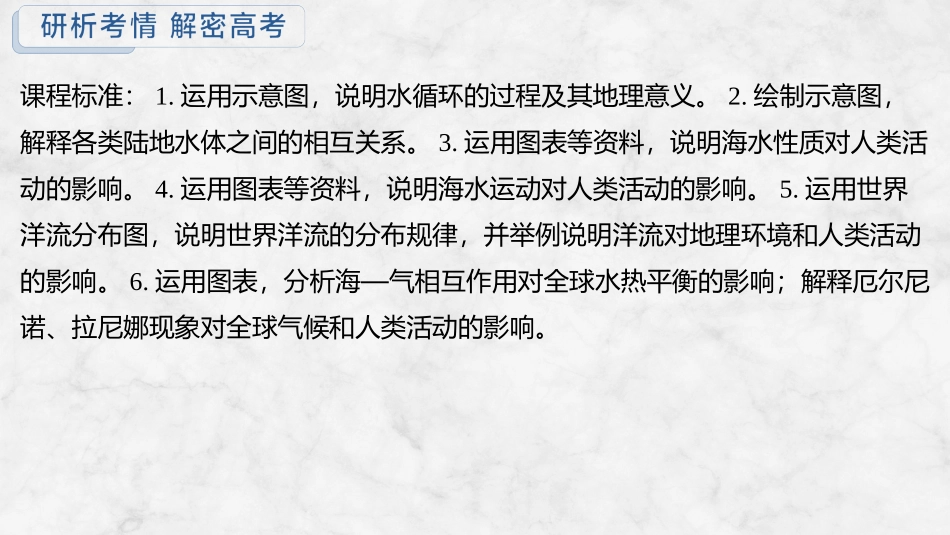 2026版创新设计高考总复习地理中图版复习讲义课件-第33课时　水循环的过程及地理意义.pptx_第2页