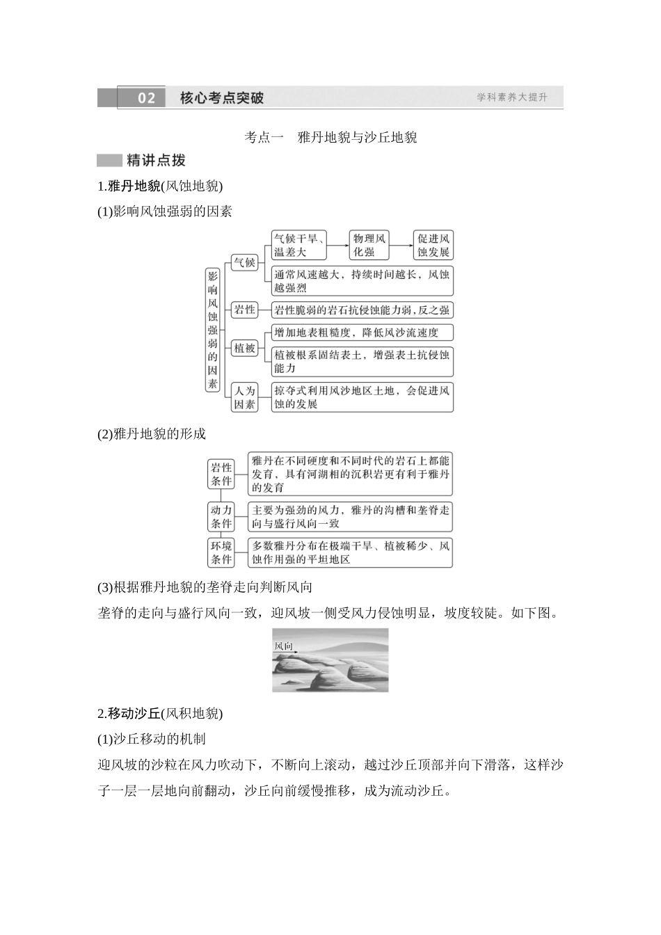 2026版创新设计高考总复习地理中图版教师用-第19课时　风沙地貌.docx_第2页