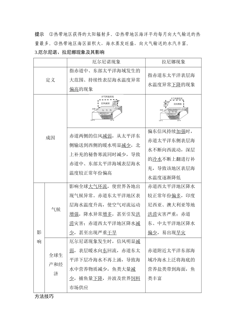 2026版创新设计高考总复习地理中图版教师用-第38课时　海—气相互作用及其影响.docx_第2页