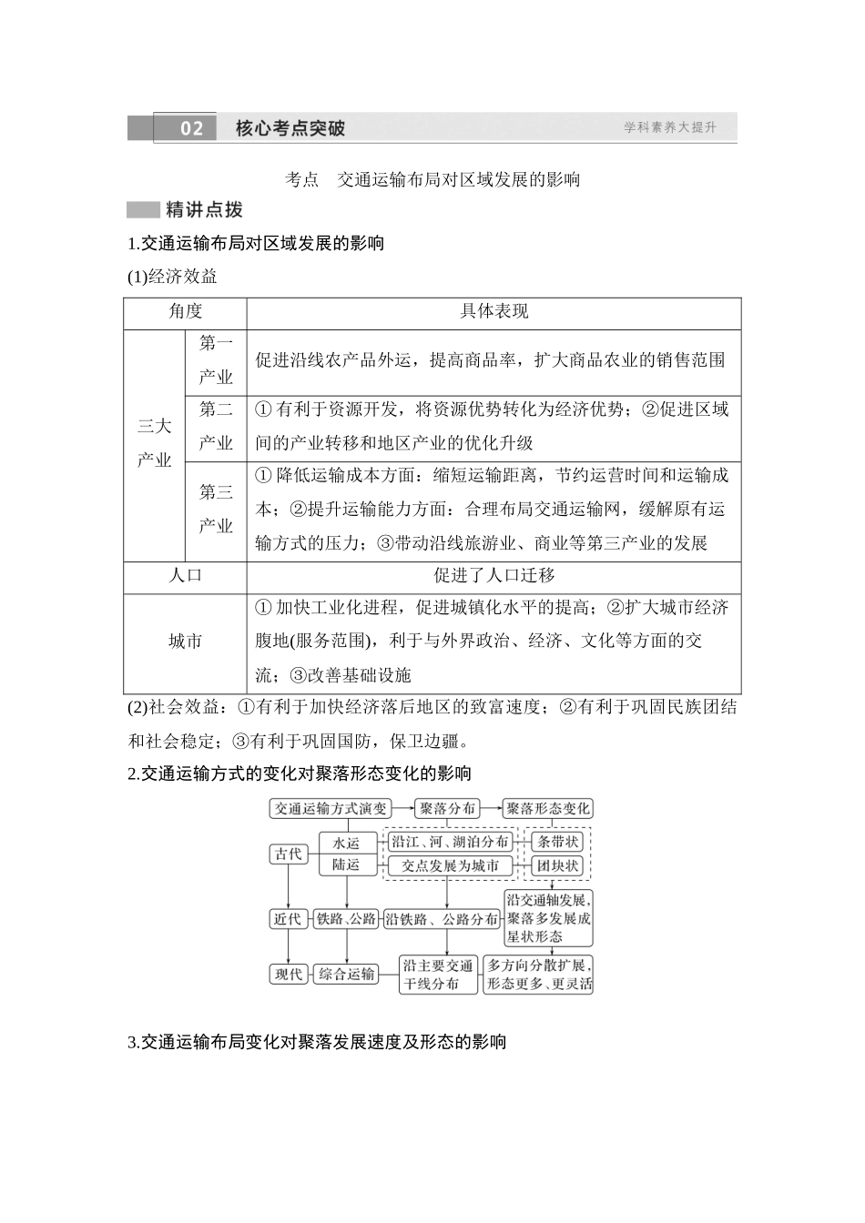 2026版创新设计高考总复习地理中图版教师用-第58课时　交通运输与区域社会经济发展.docx_第2页