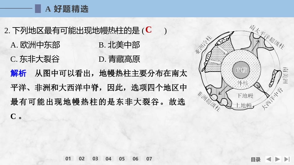 2026版创新设计高考总复习地理中图版强化练课件-强化练14　板块构造与地貌.pptx_第3页