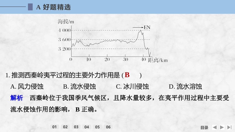 2026版创新设计高考总复习地理中图版强化练课件-强化练16　外力作用及其对地表形态的影响.pptx_第3页