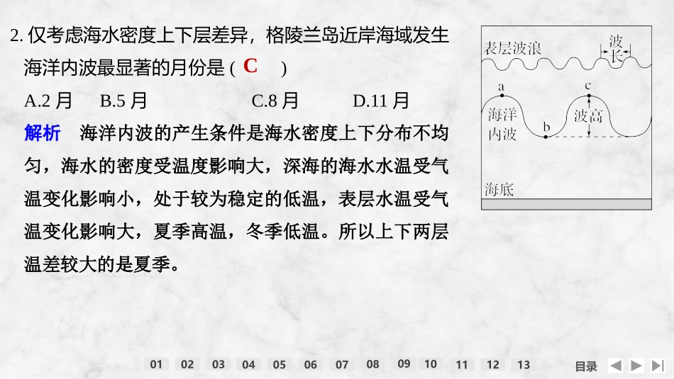 2026版创新设计高考总复习地理中图版强化练课件-强化练36　波浪和潮汐.pptx_第3页