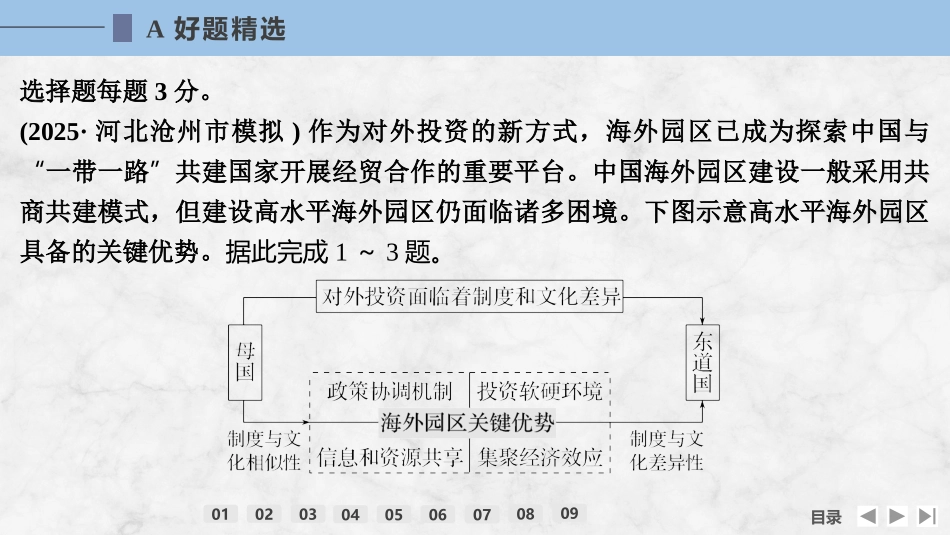2026版创新设计高考总复习地理中图版强化练课件-强化练73　“一带一路”倡议与国际合作.pptx_第2页