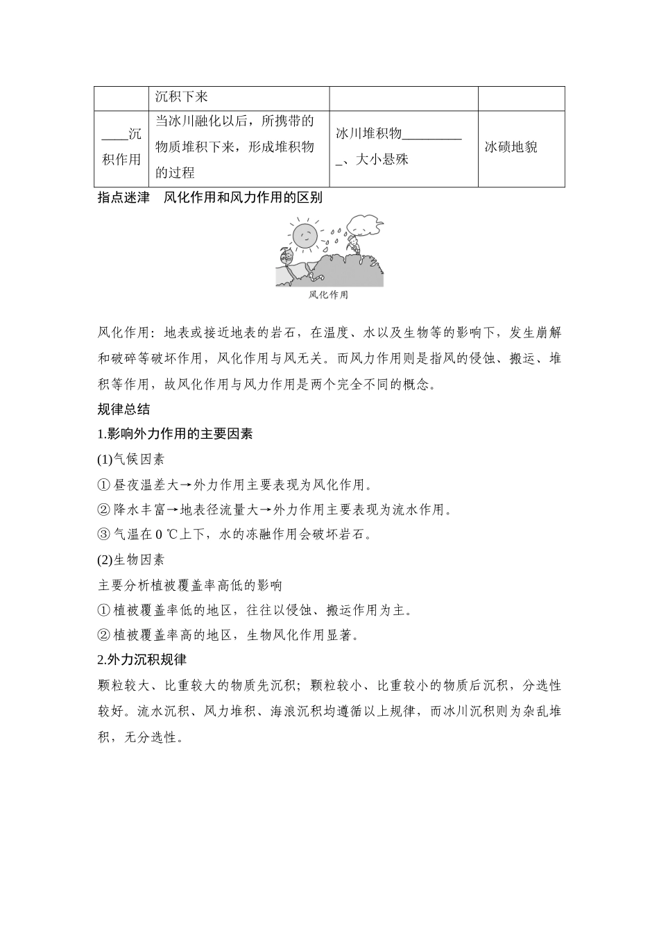 2026版创新设计高考总复习地理中图版学生用-第16课时　外力作用及其对地表形态的影响.docx_第3页