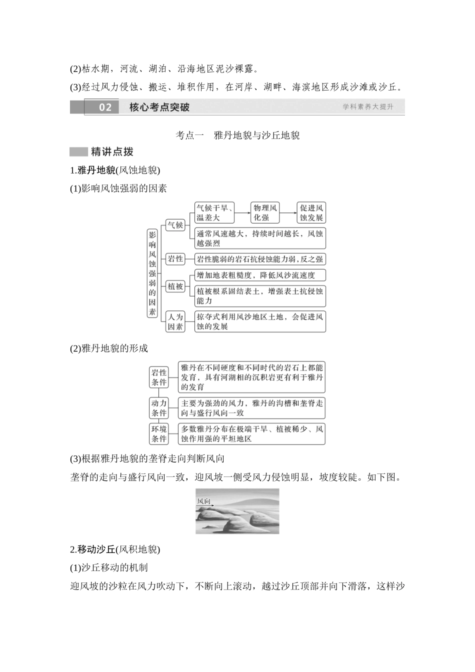 2026版创新设计高考总复习地理中图版学生用-第19课时　风沙地貌.docx_第2页