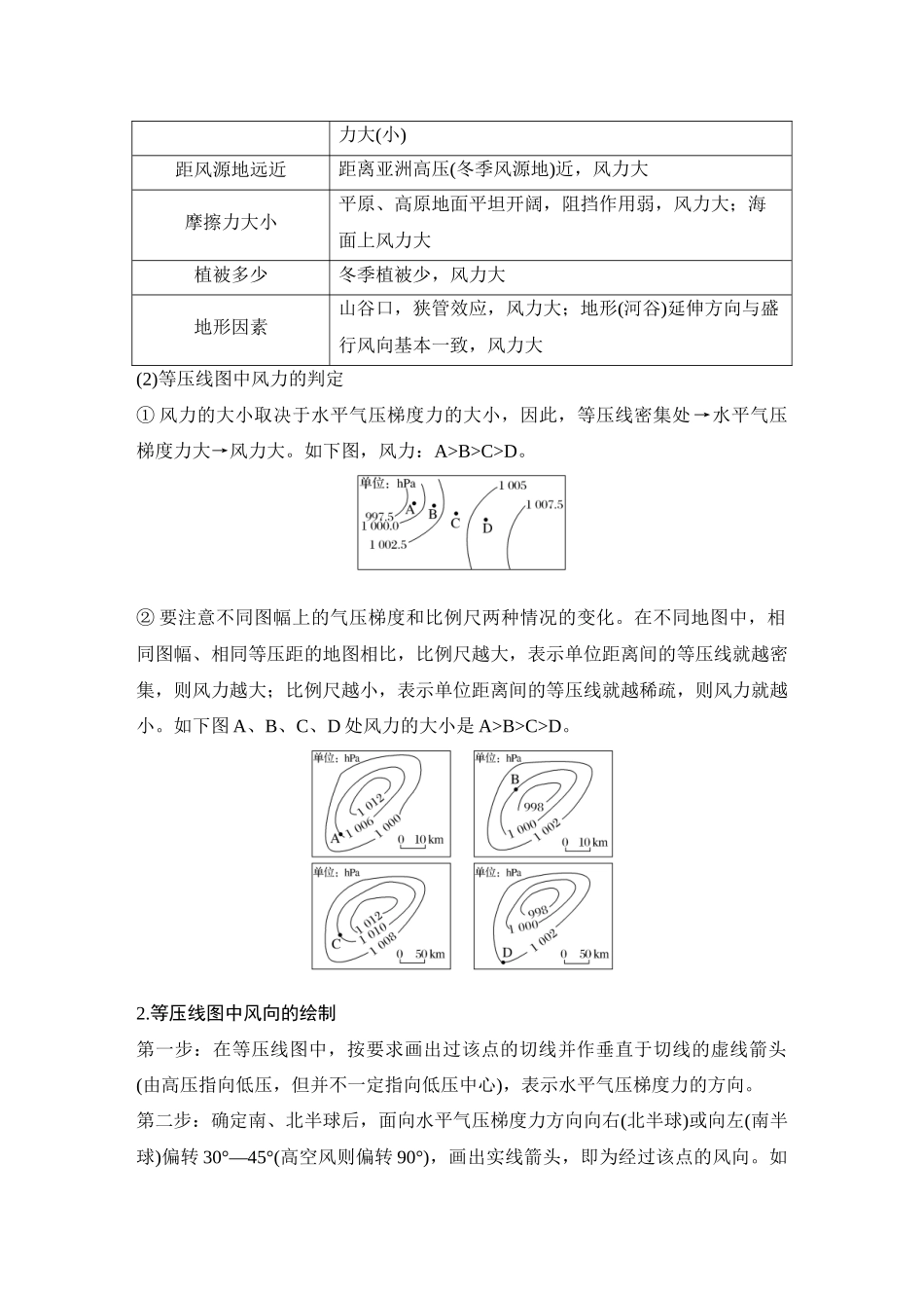 2026版创新设计高考总复习地理中图版学生用-第26课时　大气的水平运动——风.docx_第3页