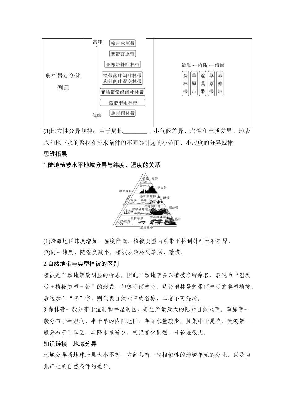 2026版创新设计高考总复习地理中图版学生用-第42课时　水平分异规律和地方性分异规律.docx_第3页
