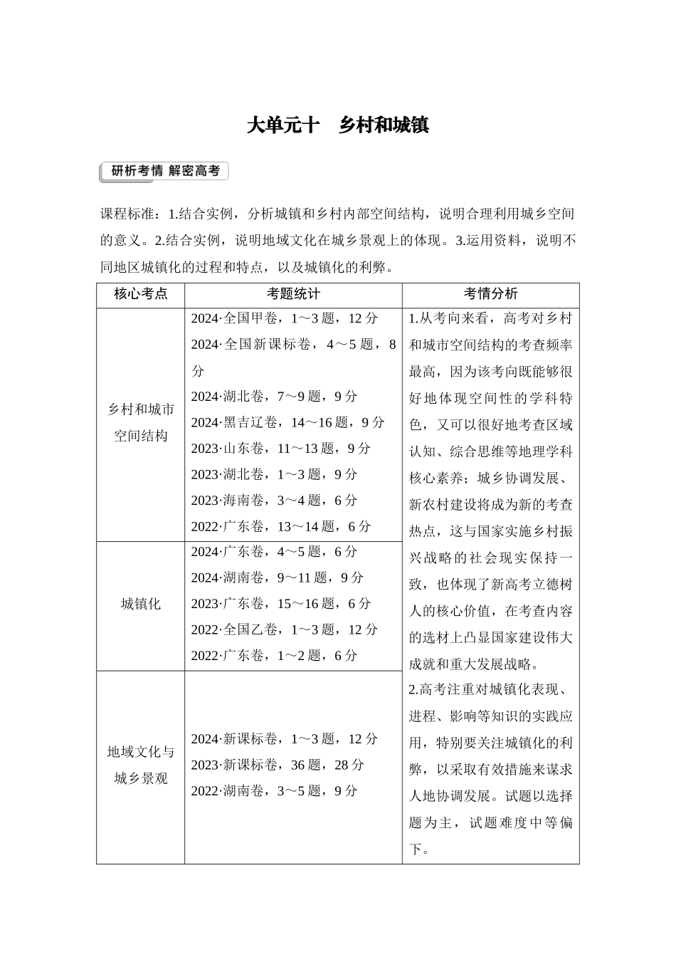 2026版创新设计高考总复习地理中图版学生用-第49课时　乡村和城镇内部的空间结构.docx_第1页