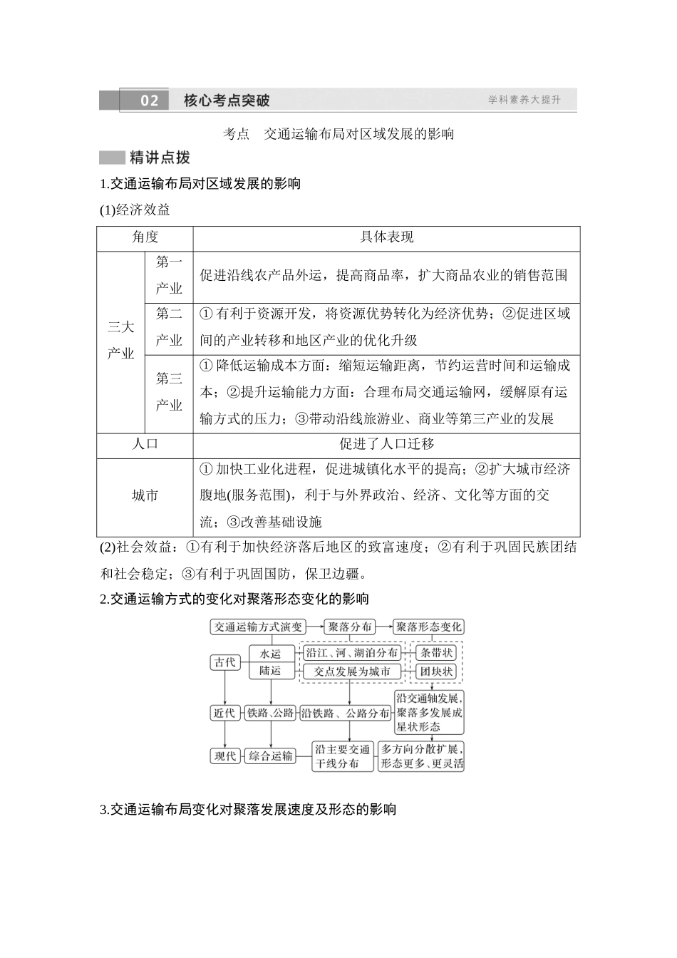 2026版创新设计高考总复习地理中图版学生用-第58课时　交通运输与区域社会经济发展.docx_第2页