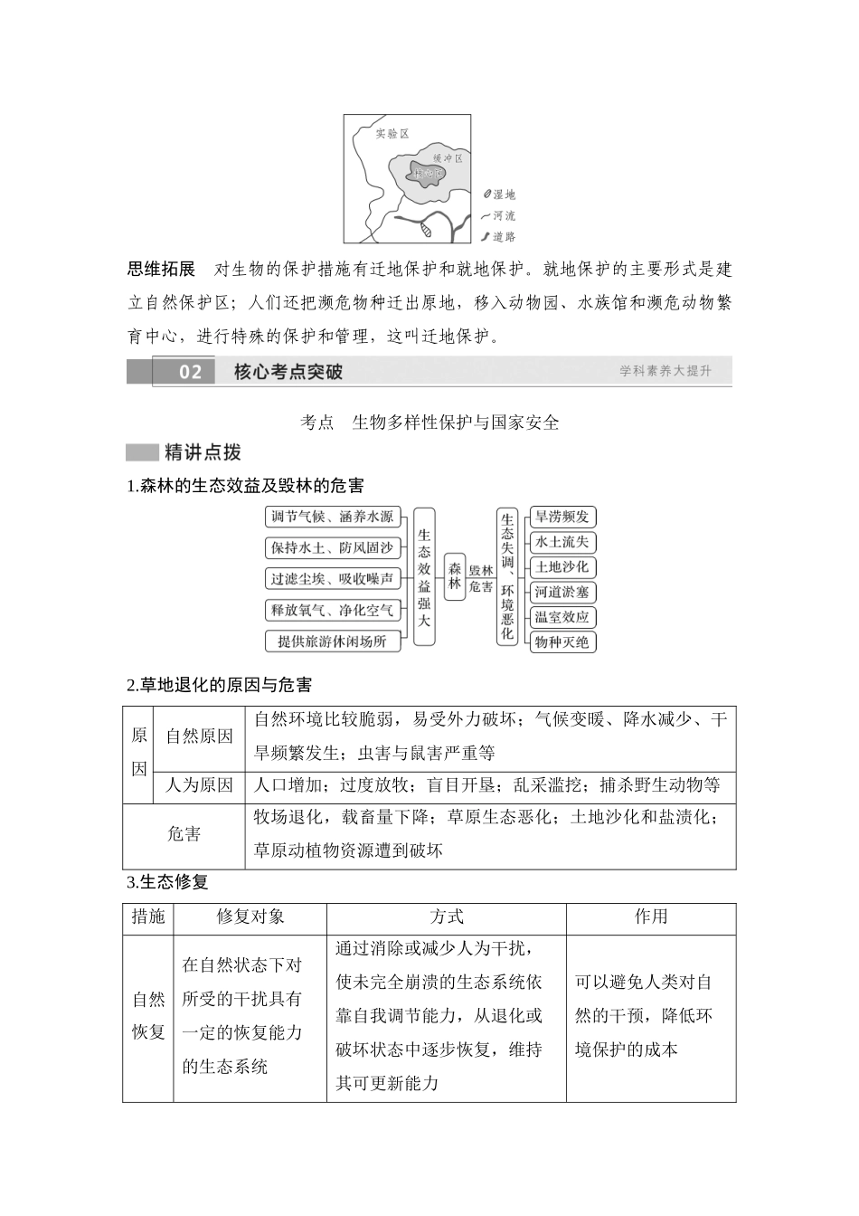 2026版创新设计高考总复习地理中图版学生用-第80课时　自然保护区与生态安全.docx_第3页