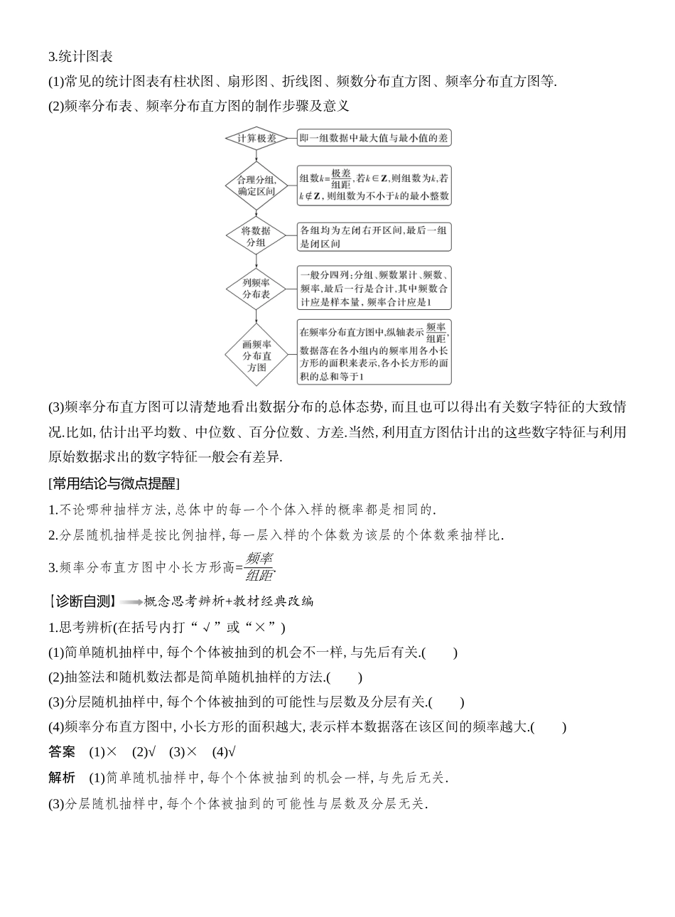 2026版创新设计高考总复习数学（人教B版）教师用-第1节　随机抽样、统计图表.docx_第2页