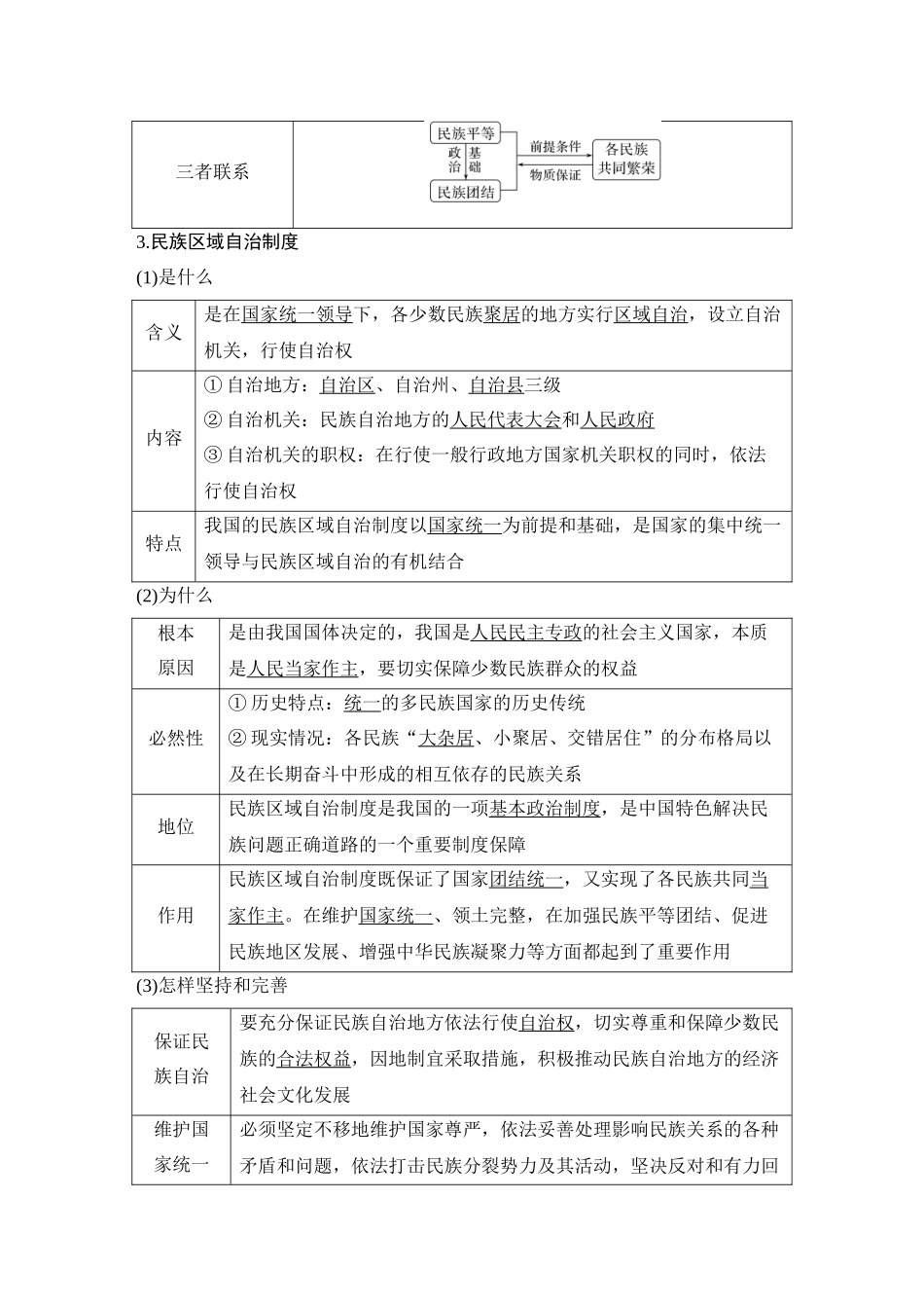 2026版创新设计高考总复习思想政治部编版教师用-第2课时　民族区域自治制度.docx_第2页