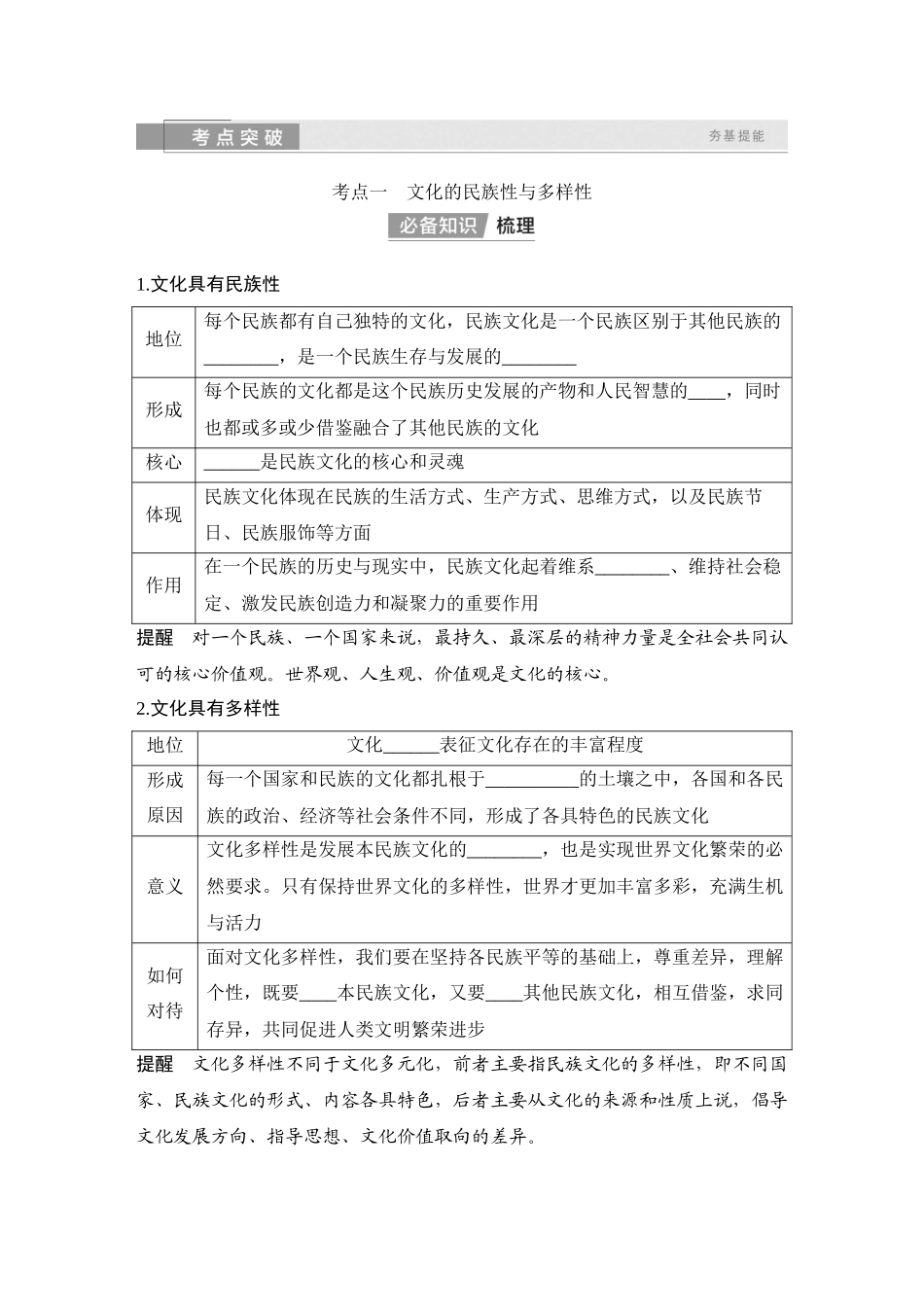 2026版创新设计高考总复习思想政治部编版学生用-第二十四课　学习借鉴外来文化的有益成果.docx_第2页