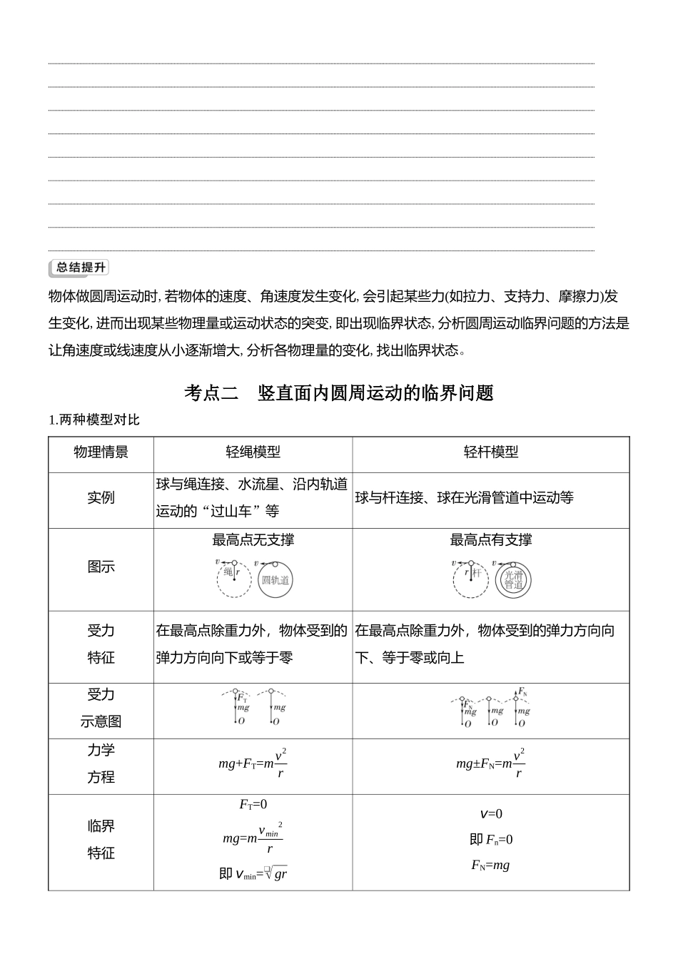 2026版创新设计高考总复习物理(人教基础版)学生用-专题强化七    圆周运动的临界问题.docx_第3页