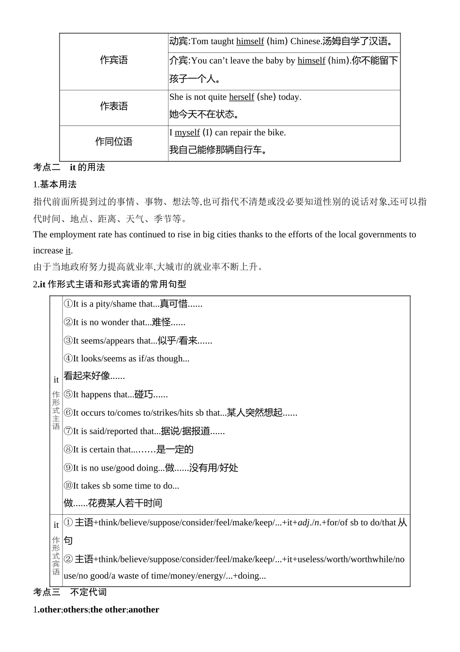 2026版创新设计高考总复习英语(外研版)教师用-第二节　代词.docx_第2页