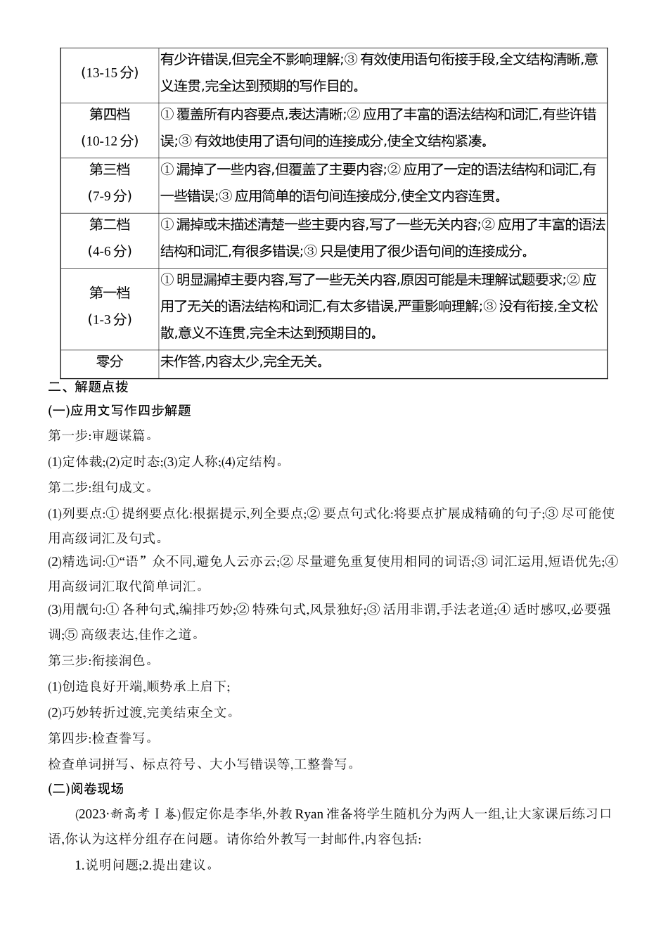 2026版创新设计高考总复习英语(外研版)教师用-第一讲　应用文写作解读与点拨.docx_第2页