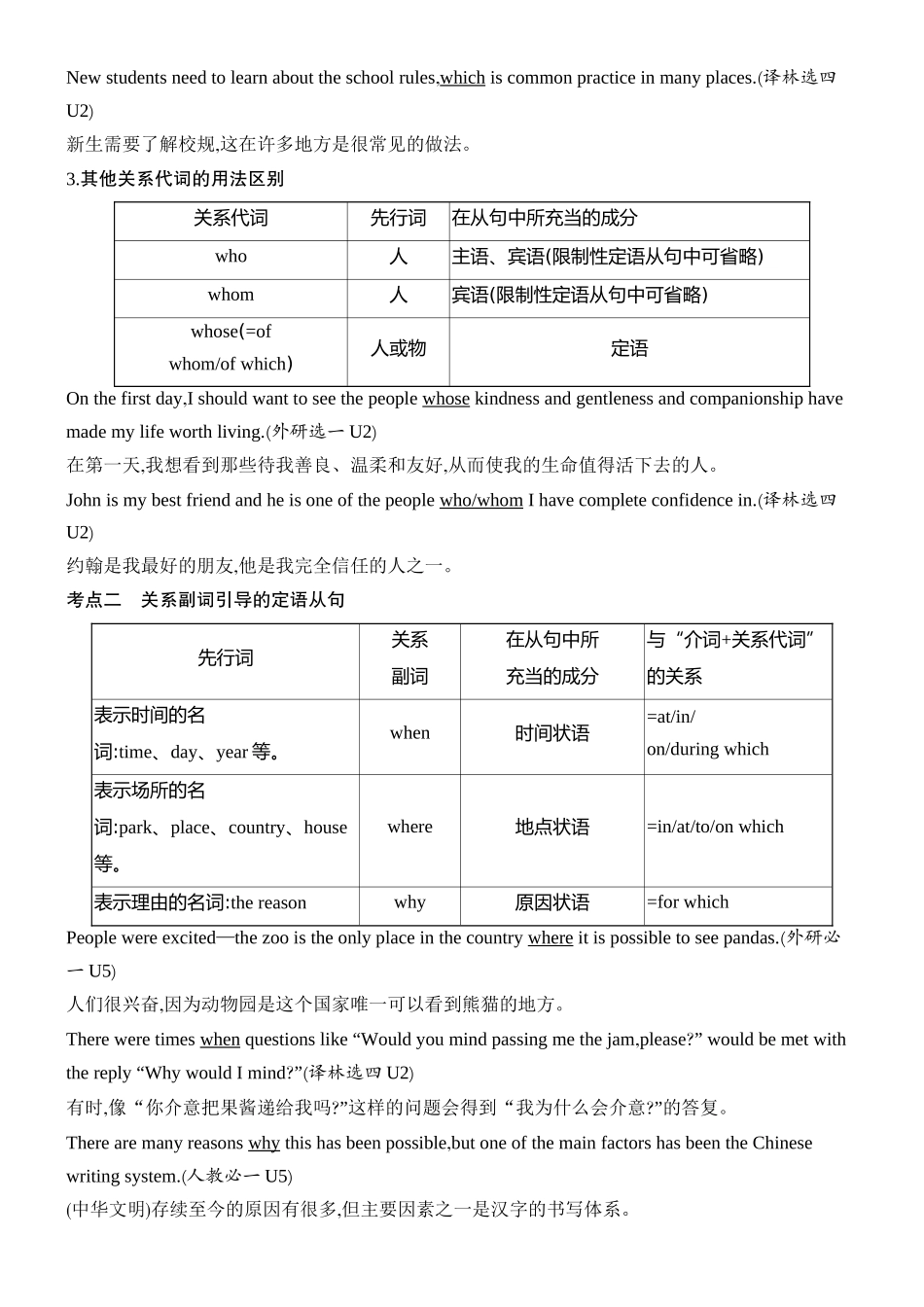 2026版创新设计高考总复习英语(外研版)教师用-第一节　定语从句.docx_第3页
