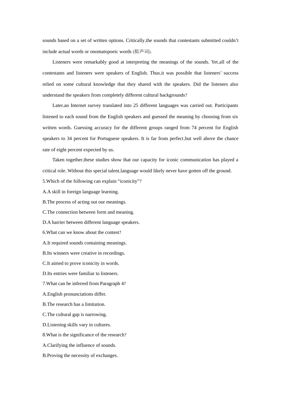 2026版创新设计高考总复习英语(外研版)课时作业-Unit 2Exploring English.docx_第3页