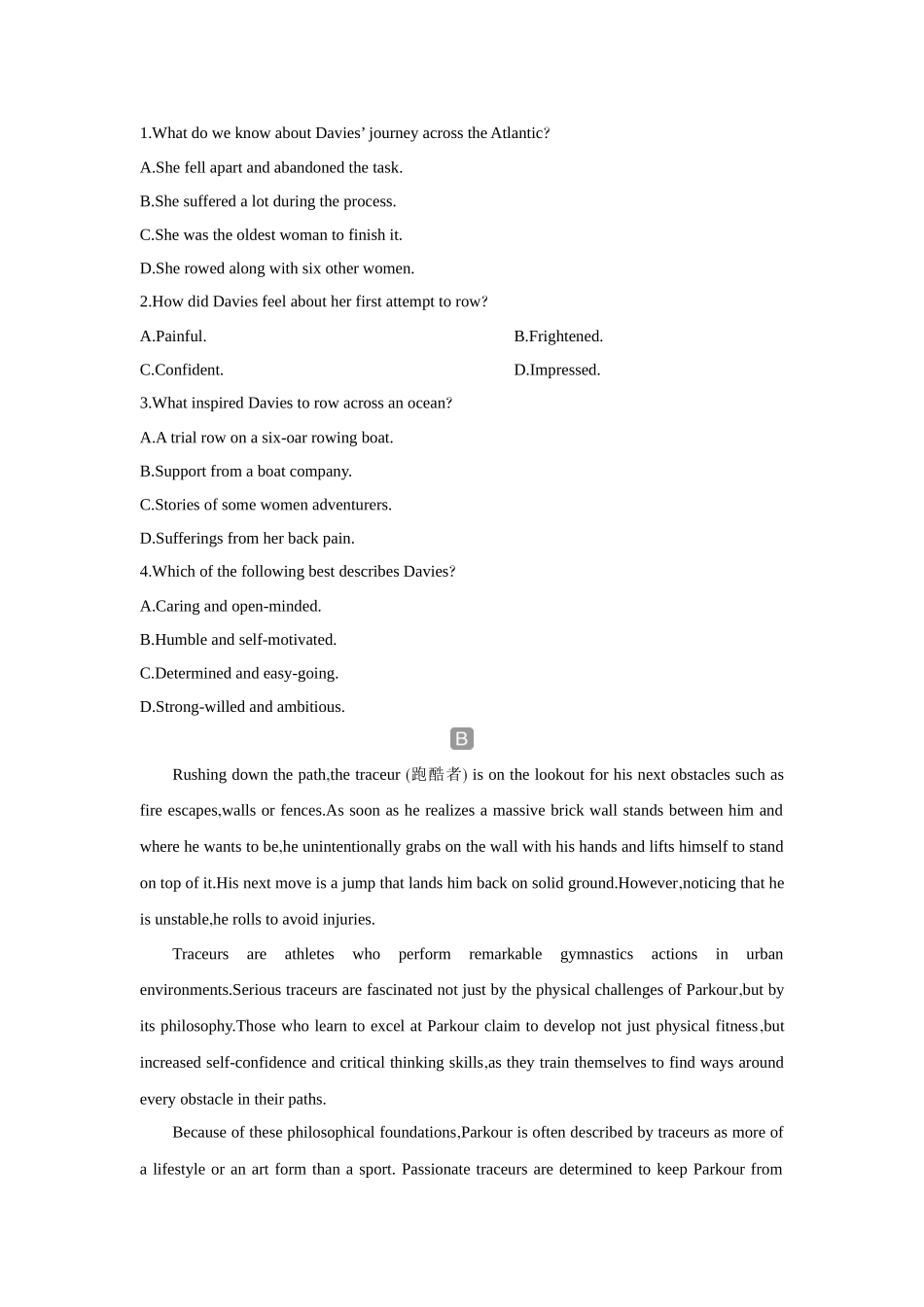 2026版创新设计高考总复习英语(外研版)课时作业-Unit 3On the move.docx_第2页