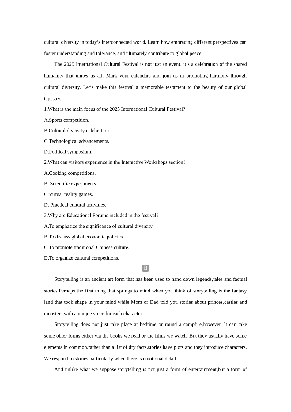 2026版创新设计高考总复习英语(外研版)课时作业-Unit 3The world meets China.docx_第2页
