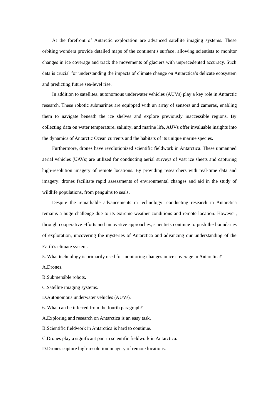 2026版创新设计高考总复习英语(外研版)课时作业-Unit 5　What an adventure!.docx_第3页