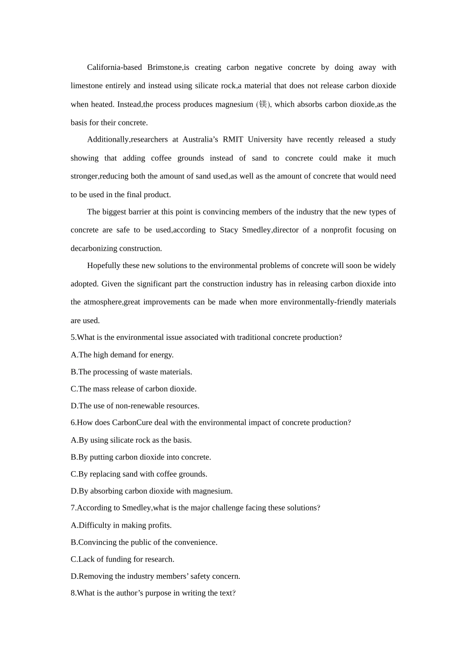 2026版创新设计高考总复习英语(外研版)课时作业-Unit 6Nature in words.docx_第3页