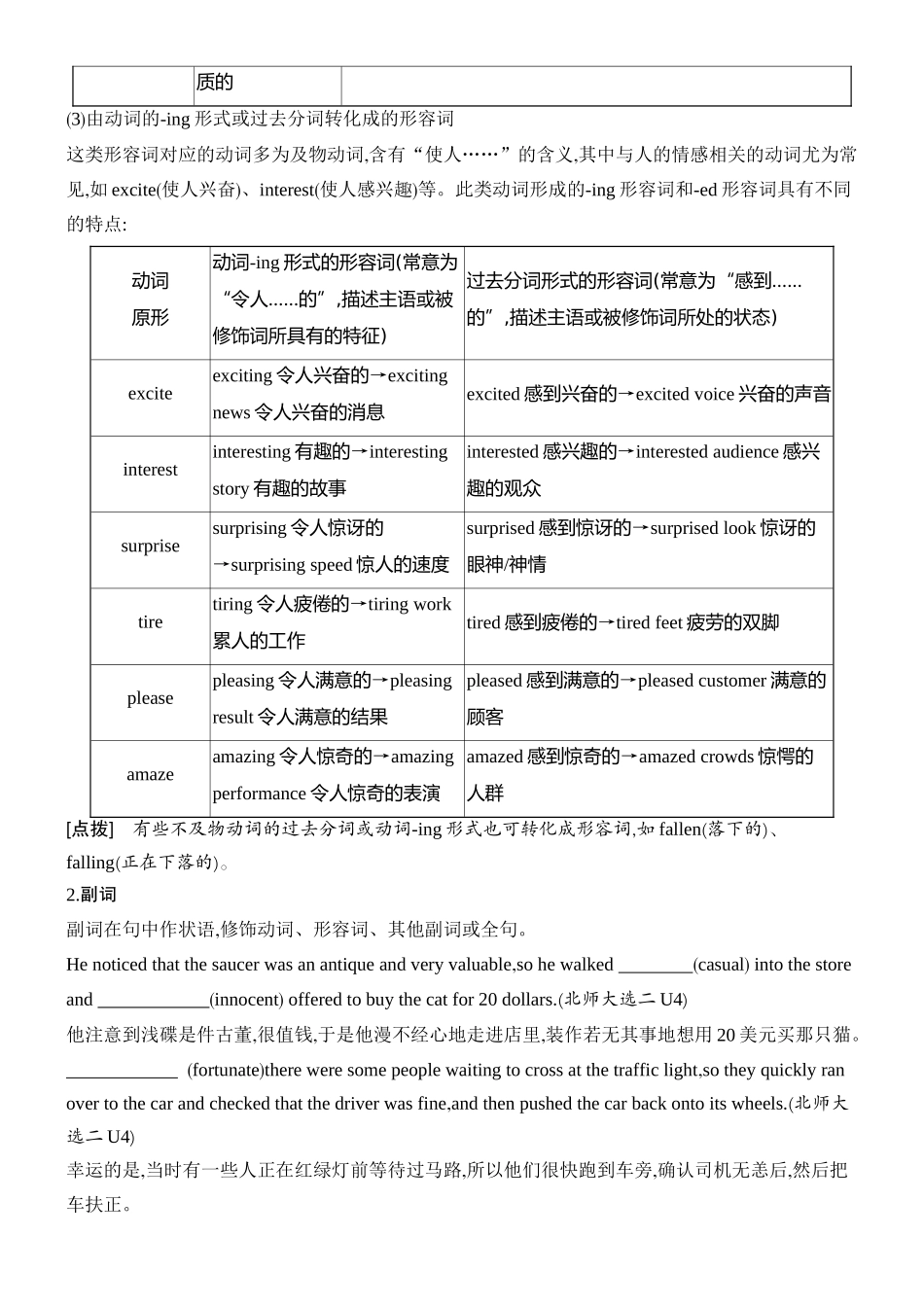 2026版创新设计高考总复习英语(外研版)语法专题-第二节　形容词和副词.docx_第3页