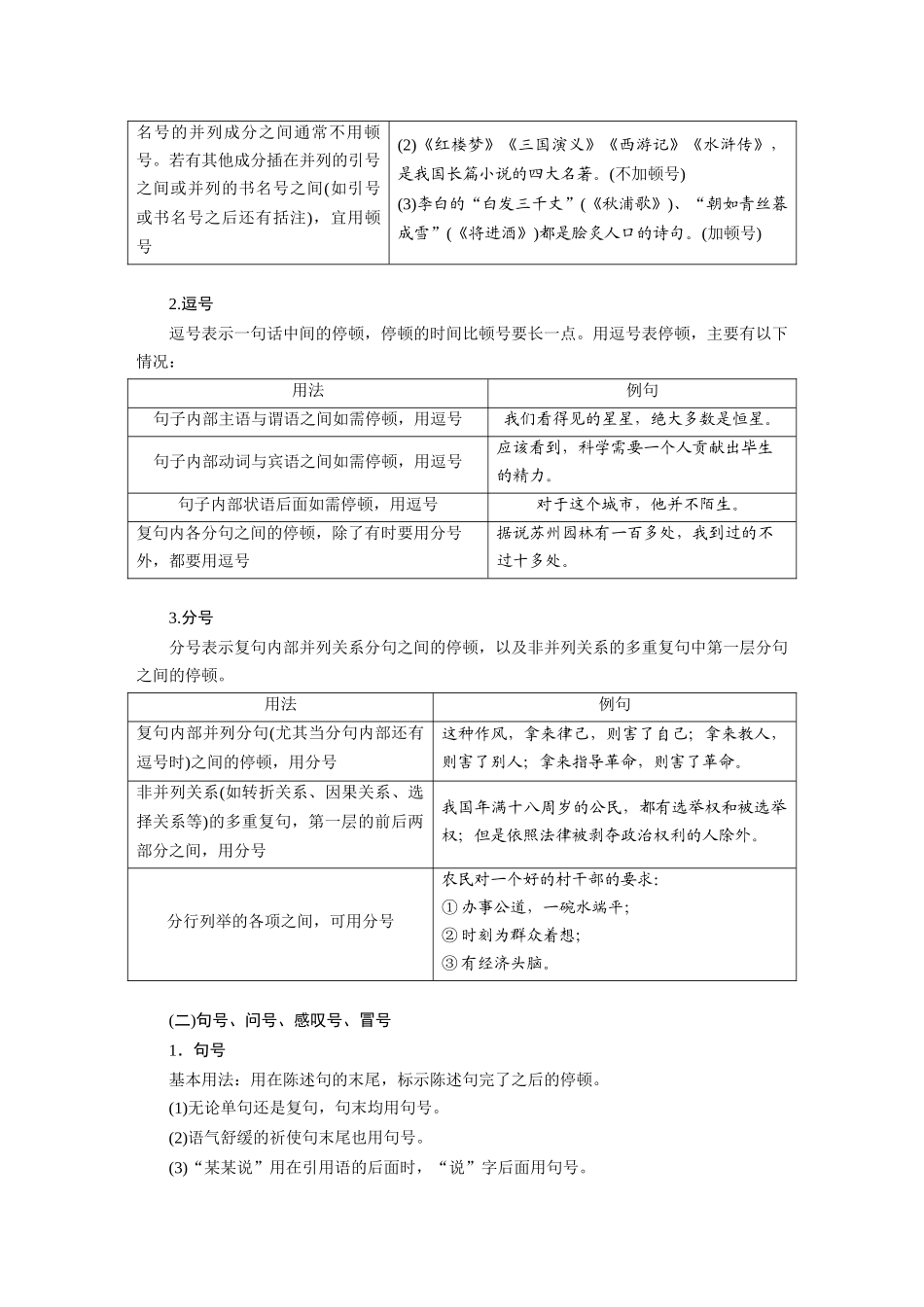 2026版创新设计高考总复习语文部编版大一轮复习讲义-板块八　学案74　正确使用标点符号——理解语意，掌握用法.docx_第3页