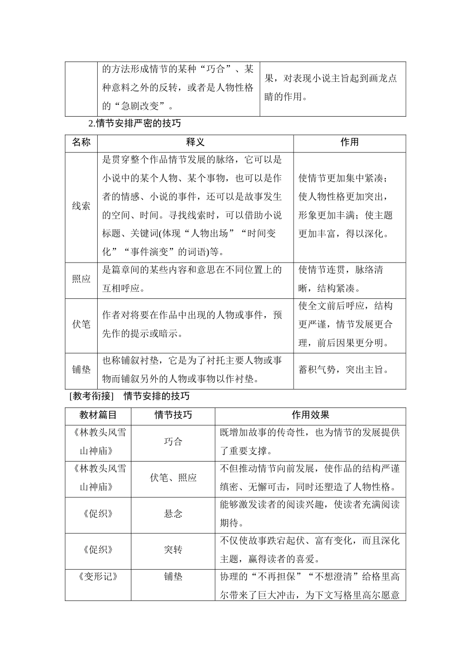 2026版创新设计高考总复习语文部编版教师用-学案66　小说情节的艺术技巧与作用——紧扣变化，梳理文脉.docx_第3页