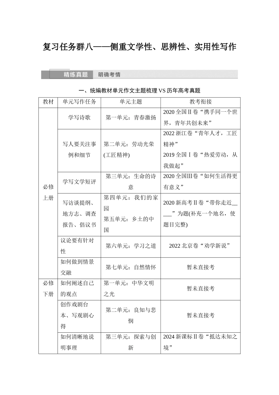 2026版创新设计高考总复习语文部编版教师用-学案94　关系思辨类材料作文审题立意——选定元素，挖掘内涵.docx_第3页