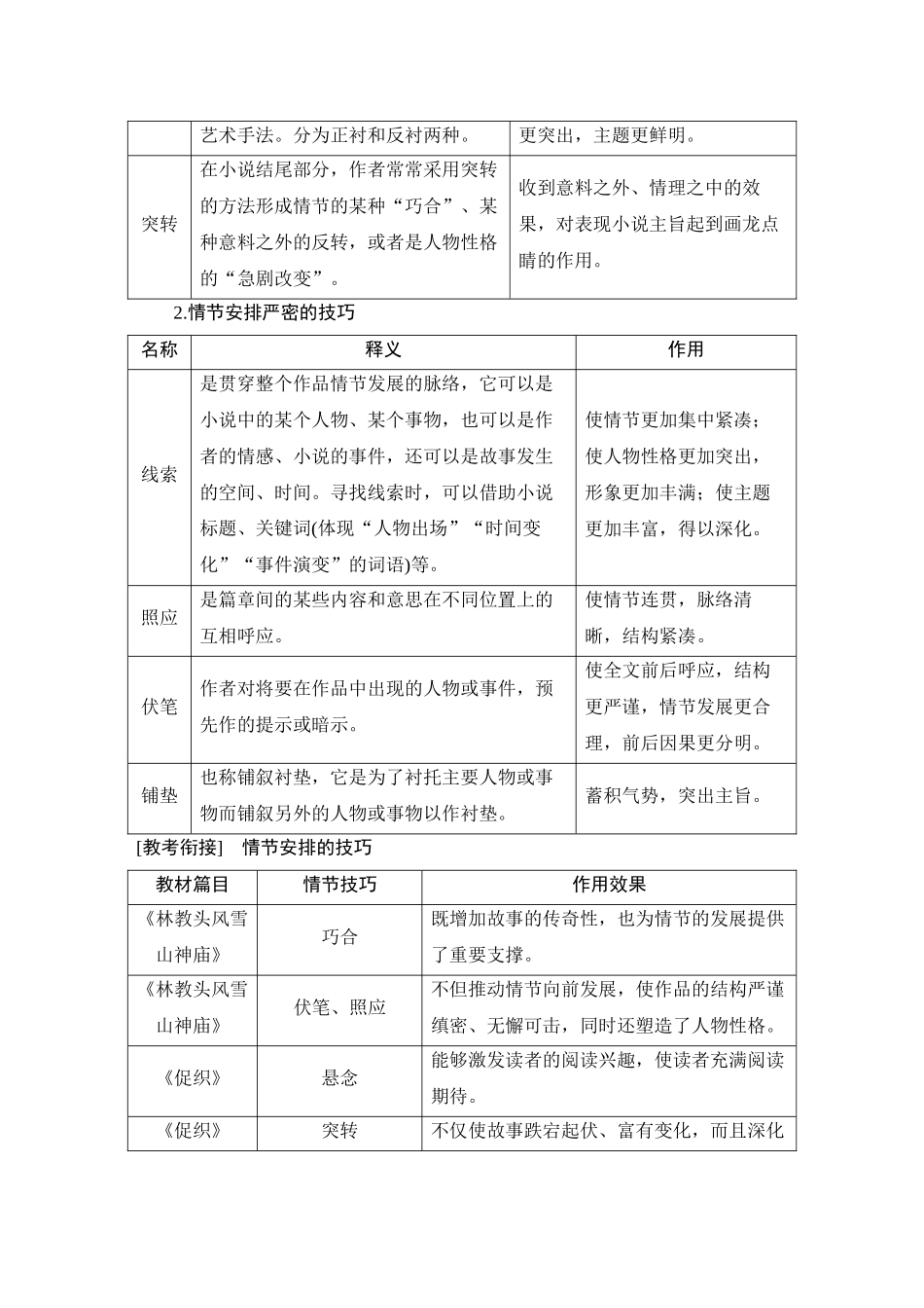 2026版创新设计高考总复习语文部编版学生用-学案66　小说情节的艺术技巧与作用——紧扣变化，梳理文脉.docx_第3页