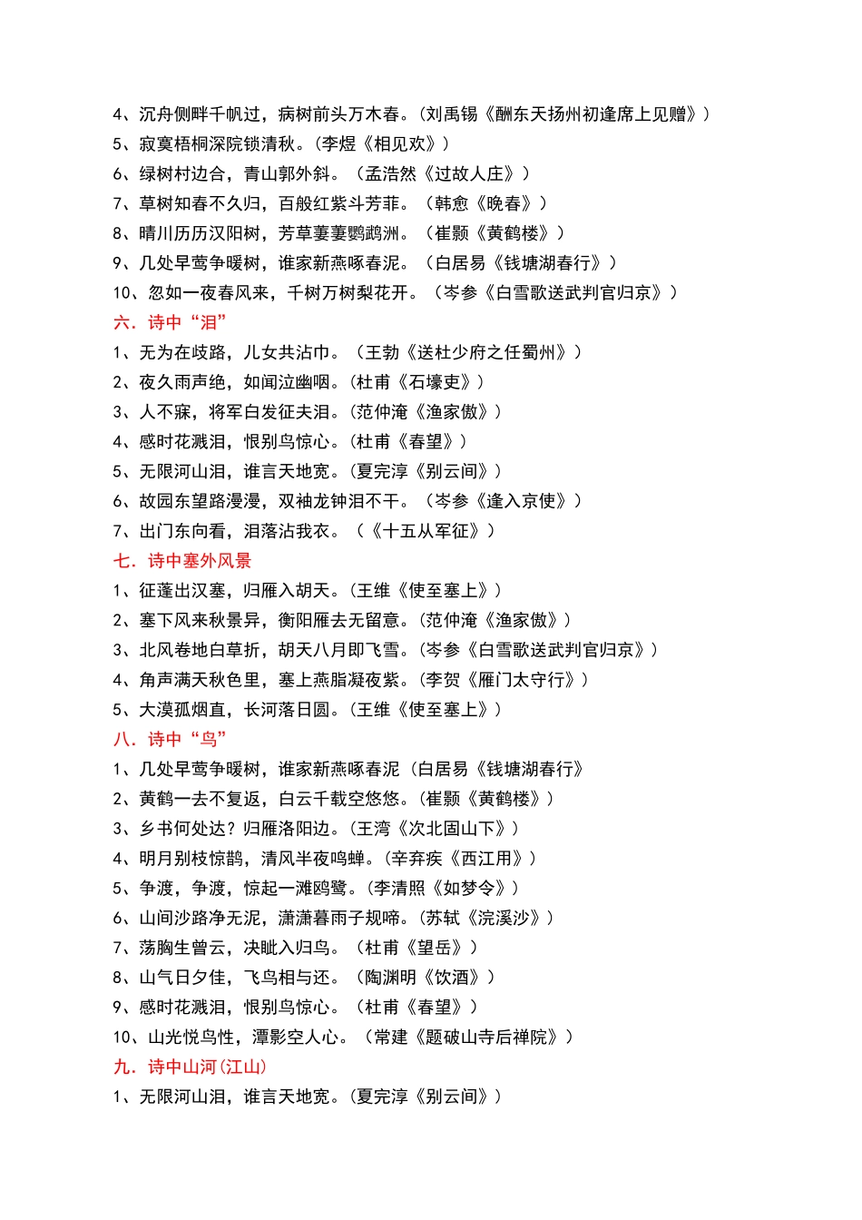 九年级下册必备篇目默写-备战2025年中考语文一轮复习古诗文默写（全国通用）解析版(1).docx_第2页