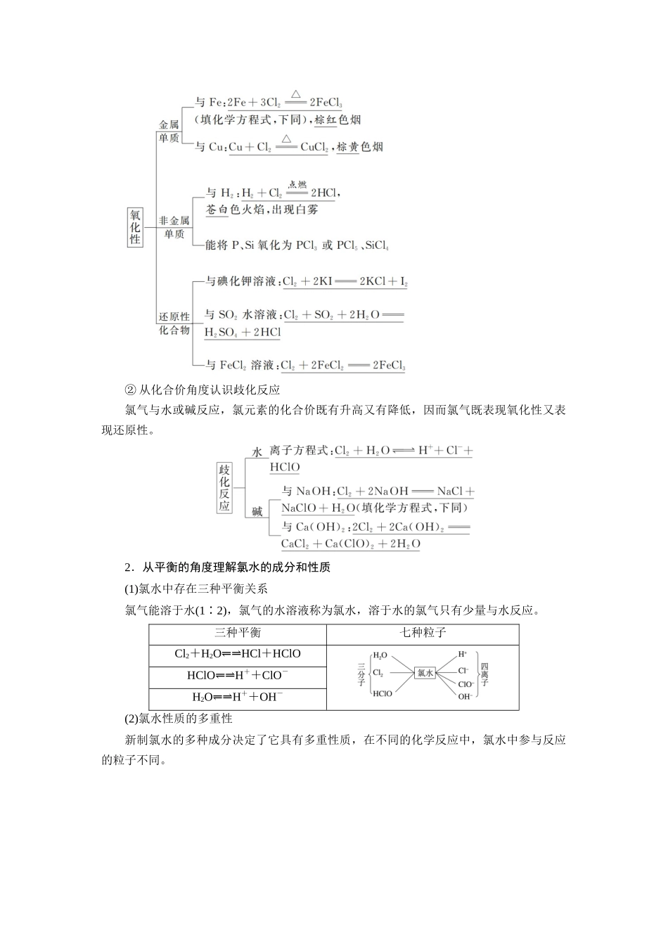 2026版红对勾一轮复习讲与练高考化学第五章  第17讲　氯及其化合物.docx_第2页
