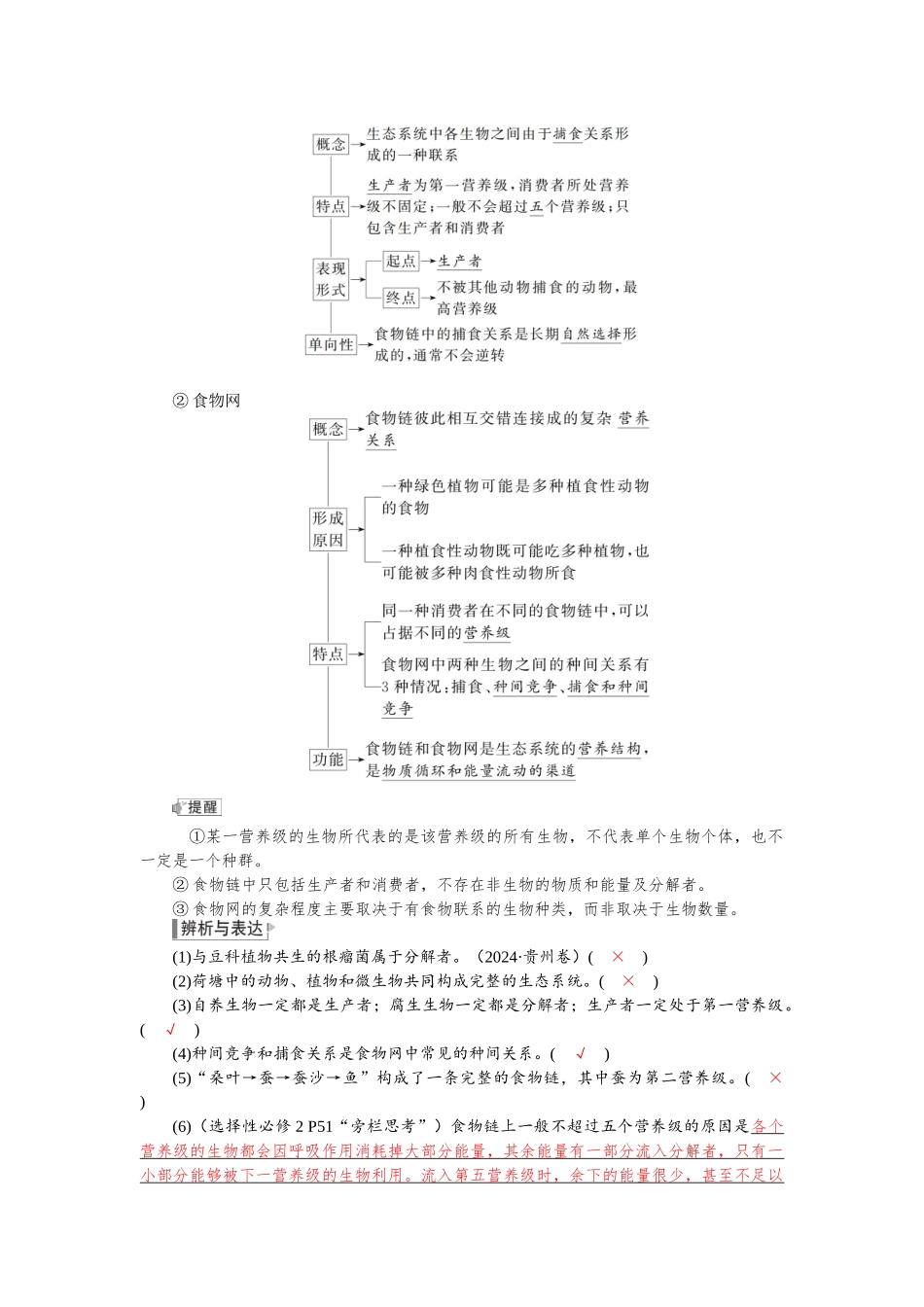 2026版红对勾一轮复习讲与练高考生物模块四　第九单元　第47课时　生态系统的结构与能量流动.docx_第3页