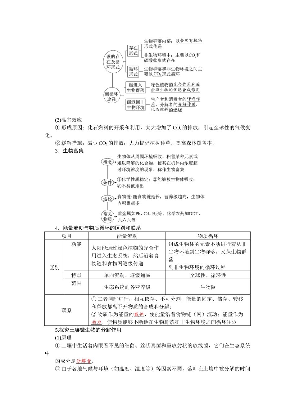 2026版红对勾一轮复习讲与练高考生物模块四　第九单元　第48课时　生态系统的物质循环、信息传递及其稳定性.docx_第2页