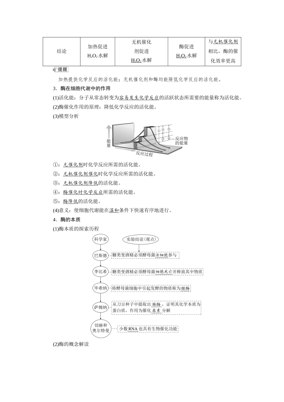 2026版红对勾一轮复习讲与练高考生物模块一　第三单元　第11课时　降低化学反应活化能的酶.docx_第2页