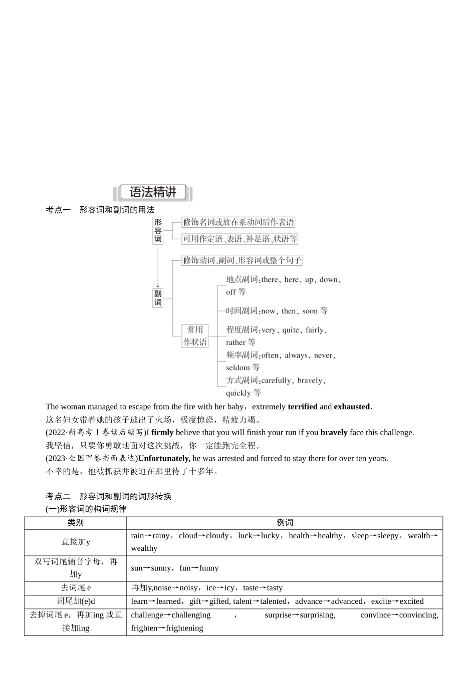 2026版红对勾一轮复习讲与练高考英语10.第十讲　形容词和副词.docx_第2页