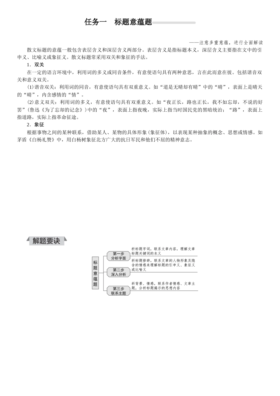 2026版红对勾一轮复习讲与练高考语文05.第四讲　意蕴：探究标题，体味情感.docx_第2页