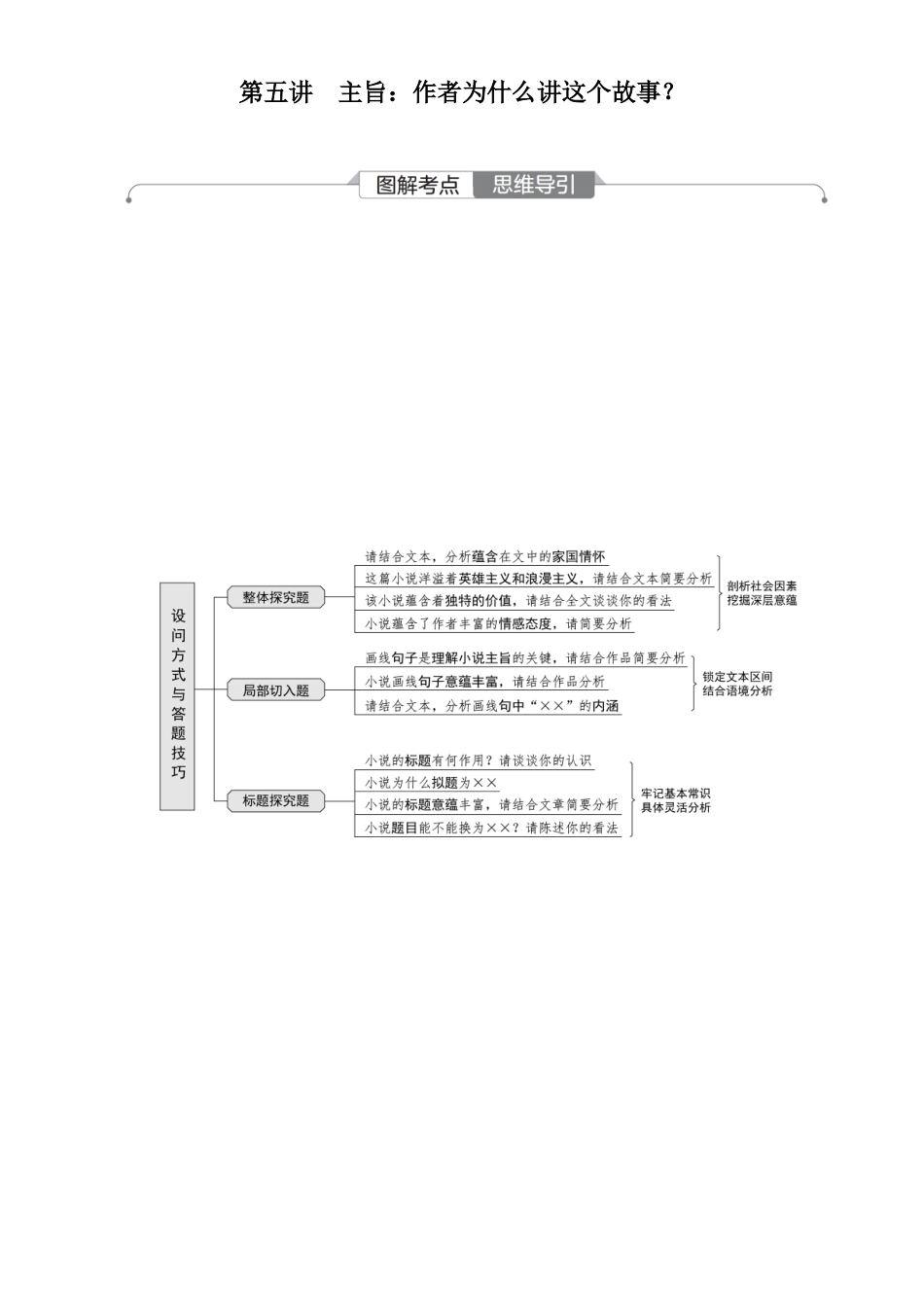 2026版红对勾一轮复习讲与练高考语文06.第五讲　主旨：作者为什么讲这个故事？.docx_第1页