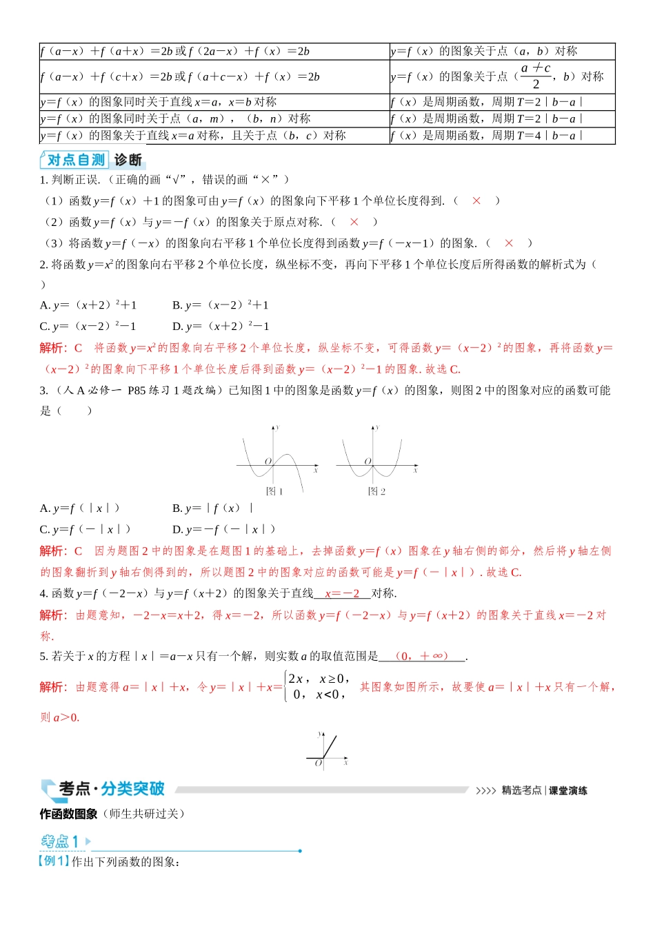 2026版三维设计一轮高中总复习数学教师用-第九节　函数的图象.docx_第2页