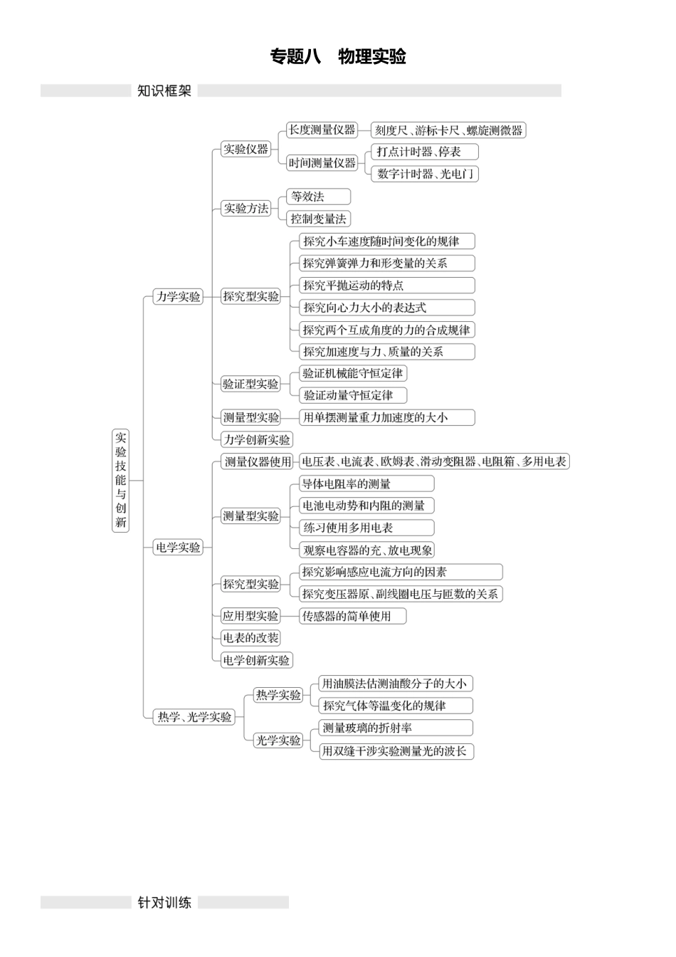 2026版三维设计一轮高中总复习物理通用版复习练-专题八　物理实验.docx_第1页